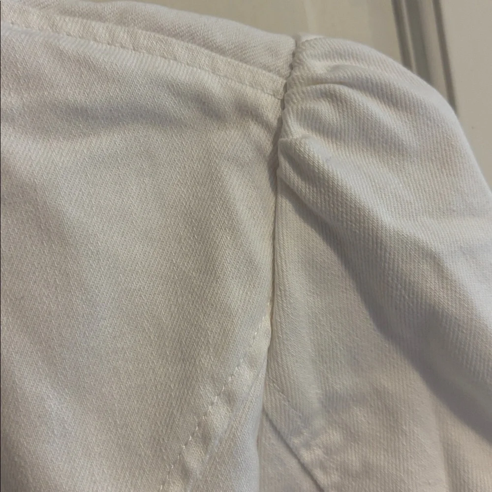 Lauren Jeans Co. Ralph Lauren White Button-Up Jacket size large petite like new - Picture 7 of 7